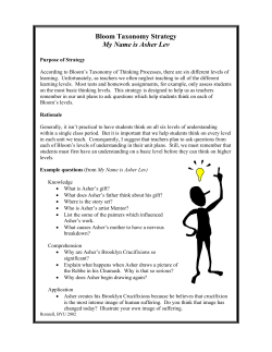 Blooms Taxonomy
