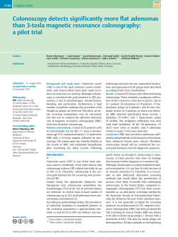 Colonoscopy detects significantly more flat adenomas than 3