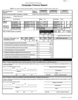 all other contributions - Campaign Finance Reports