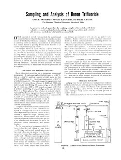 Sampling and Analysis of Boron Trifluoride