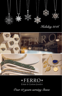 Holiday 2016 - Ferro Jewelers