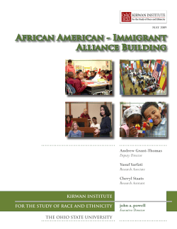 African American - Immigrant Alliance Building