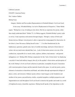 Laureano 1 Gabriela Laureano ENGD59: American Poetry Prof