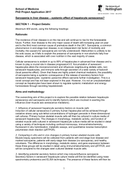 systemic effect of hepatocyte senescence?
