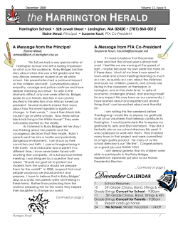 December Harrington Herald - PTA