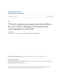 "What do separate and unequal schools look like in the 21st century