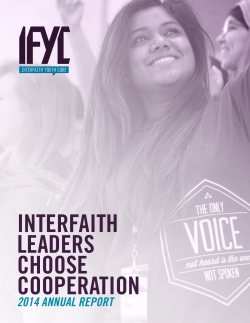 Annual Report - Interfaith Youth Core