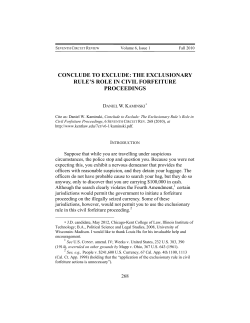 Conclude to Exclude - Chicago-Kent College of Law