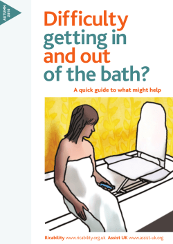 Difficulty getting in and out of the bath?