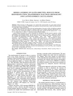 mixed layering of illite-smectite: results from high