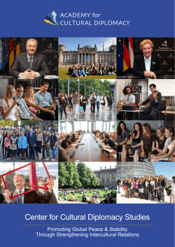 Center for Cultural Diplomacy Studies