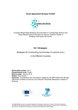 Strategies - The Irresistible Project