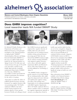Does GHRH improve cognition?