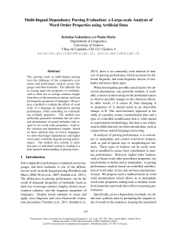 a Large-scale Analysis of Word Order Properties using Artificial Data
