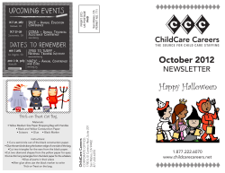 October 2012 - ChildCare Careers