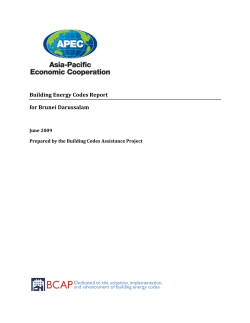 Brunei Report - The Building Codes Assistance Project