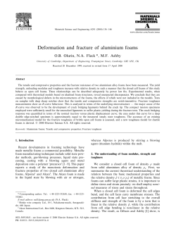 Deformation and fracture of aluminium foams
