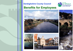 Benefits for Employees - Denbighshire County Council