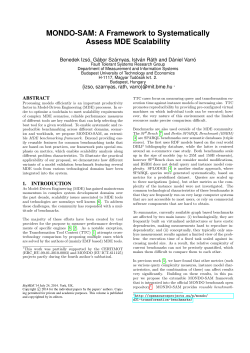 MONDO-SAM: A Framework to Systematically Assess MDE Scalability