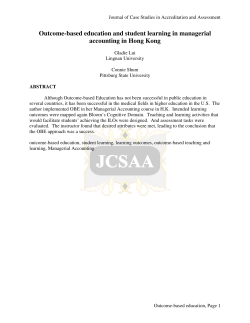 Outcome-based education and student learning in