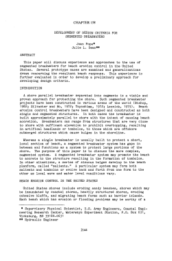 CHAPTER 158 DEVELOPMENT OF DESIGN CRITERIA
