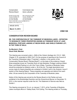 Township Dock at Lake Muskoka, Portage Landing at Moon River