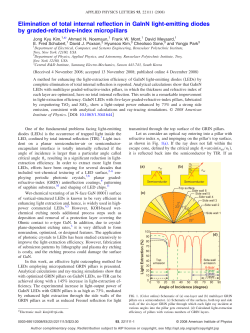Elimination of total internal reflection in GaInN LEDs by graded