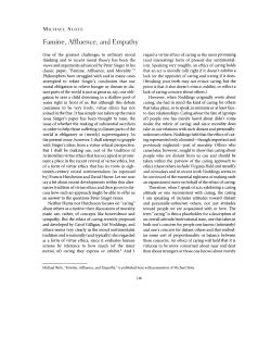 Famine, Affluence, and Empathy