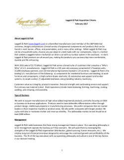 Acquisition Criteria - Investor Relations Solutions