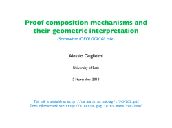Proof composition mechanisms and their geometric interpretation
