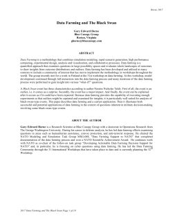 Data Farming and The Black Swan