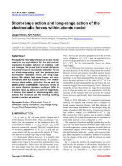 Short-range action and long-range action of the electrostatic forces