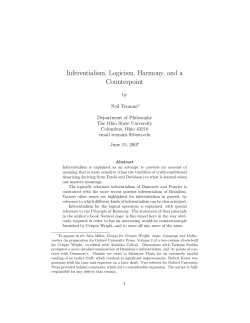 Inferentialism, Logicism, Harmony, and a Counterpoint