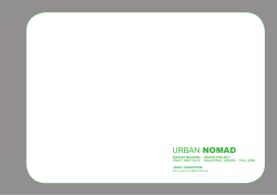 urban nomad - visualsyntax