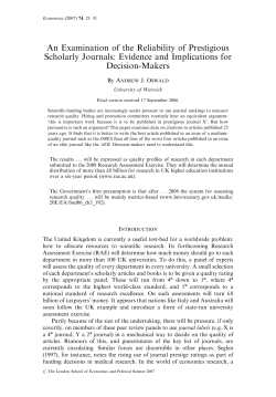 An Examination of the Reliability of Prestigious Scholarly Journals