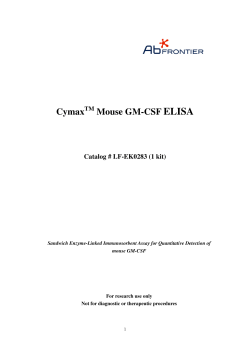 Cymax Mouse GM-CSF ELISA