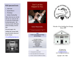 FGSG Sponsored Events