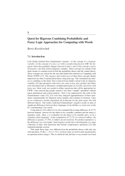 7 Quest for Rigorous Combining Probabilistic