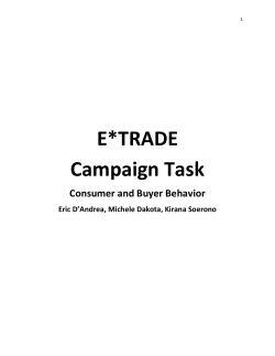 E*TRADE Campaign Task