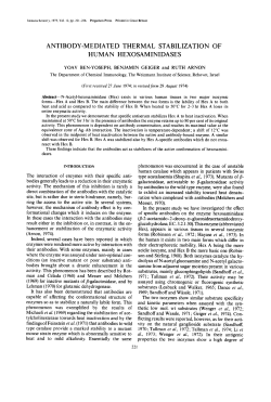 antibody-mediated thermal stabilization of human hexosaminidases