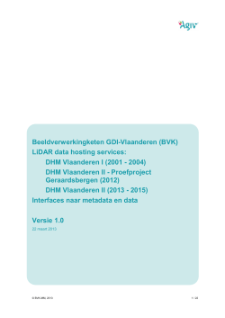 (BVK) LiDAR data hosting services