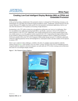 Creating Low-Cost Intelligent Display Modules With an