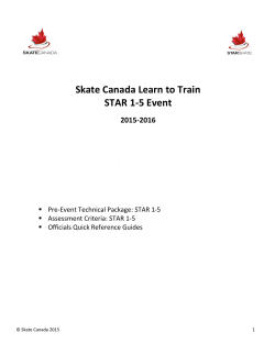 Skate Canada Learn to Train STAR 1-5 Event - Patinage Sud