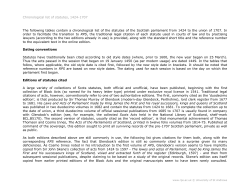 Chronological list of statutes, 1424