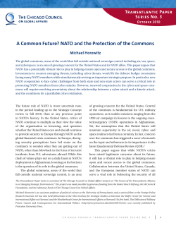 A Common Future? NATO and the Protection of the Commons