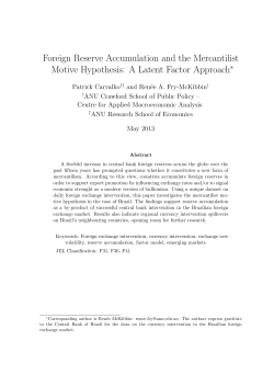 Foreign Reserve Accumulation and the Mercantilist Motive Hypothesis