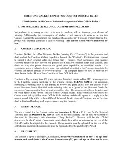 Official Rules - Firestone Walker Brewing Company