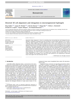 Directed 3D cell alignment and elongation in microengineered
