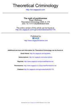 Theoretical Criminology