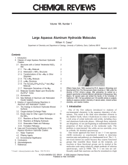 Large Aqueous Aluminum Hydroxide Molecules